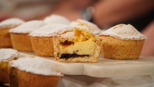 Tarta de pastelera o pasticciotto napolitano 