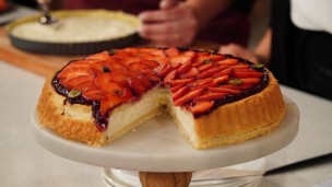 Sorprende con esta tarta de ricota del bosque