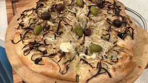 Sorprende con esta pizza a la fugazzeta