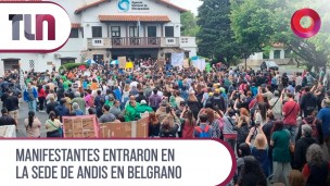 Manifestantes entraron en la sede de ANDIS en Belgrano 