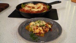Increíbles pañuelitos de espinaca con ricota y bolognesa 