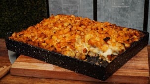 Pastel de papa espectacular gigante con carne braseada