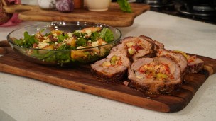 Increíble bondiola rellena enrollada al horno