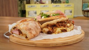 Increíble pizza sándwich 