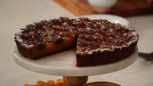 Riquísima pastafrola de chocolate y batata