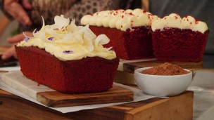 Riquísimo budín red velvet 