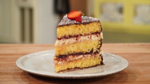 Rica y fácil torta de coco, chocolate y frambuesa 