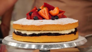 Riquísima victoria sponge cake