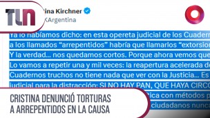Cristina denunció torturas a arrepentidos en la causa