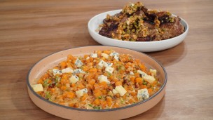 Increíbles bifes rellenos de hongos y queso azul 