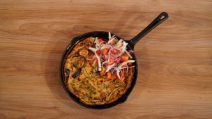 Aprendé a cocinar faina con verduras  