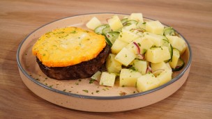 Increíble entraña con provoleta grillada 