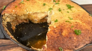 Aprendé a cocinar pastel de bondiola y coliflor