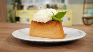 Rico y fácil budín de pan de dulce de leche 