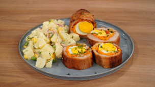 Aprendé a cocinar matambre de cerdo arrollado