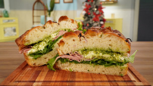 Riquísimo sándwich de focaccia