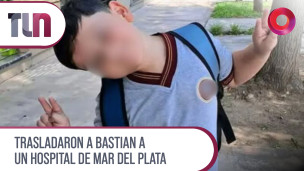 Trasladaron a Bastian a un hospital de Mar del Plata