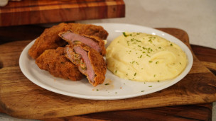 Riquísimas milanesas de peceto con aligot