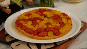 Sorprende con esta tarta tatín de tomates cherry