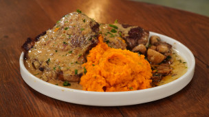 Increíble ojo de bife a la mostaza y zanahorias