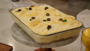 Riquísimo tiramisú al limón