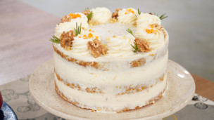 Rica y fácil carrot cake 
