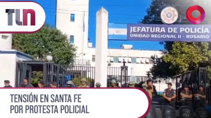 Tensión en Santa Fe por protesta policial 