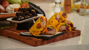 Wraps saludables con masa de zapallo