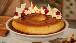 Riquísimo flan de coco