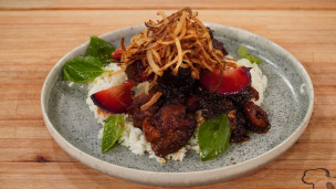 Aprendé a cocinar bondiola de cerdo a la miel con arroz