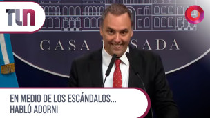 En medio de los escándalos... Habló Adorni