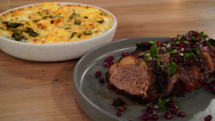 Riquísima picaña con papas a la crema