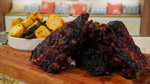 Ribs de cerdo glaseadas con cabutia