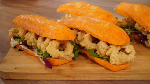 Increíble sándwich de calamares
