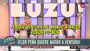 Luis Ventura y Florencia Peña, uno de los cruces más explosivos 