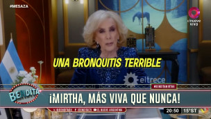 El regreso de Mirtha a la TV.
