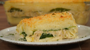 PASTEL DE POLLO GRATINADO
