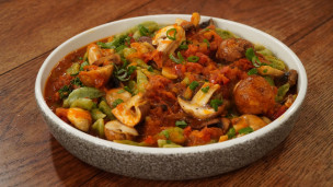 FIDEOS DE BRÓCOLI CON SALSA