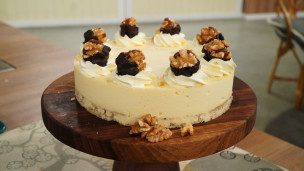 MOUSSE DE CHOCOLATE BLANCO Y NUEZ
