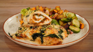 ROLL DE POLLO A LA FLORENTINA