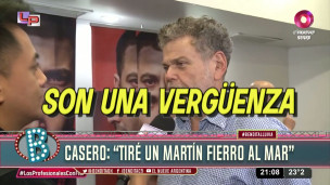 Casero detonó a los Martín Fierro