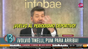 Marcelo Tinelli celebró su regreso al periodismo deportivo
