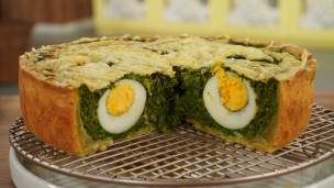 pascualina de espinaca y queso.