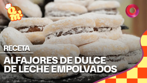 alfajores de dulce de leche empolvados.