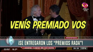 ¡Rada tuvo su noche dorada! "Charlie y la fábrica de chocolate" fue la gran ganadora de los Premios Pinti