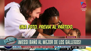 Cuando Lionel Messi bañó al bebé que hoy sueña con amargarle la final