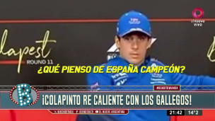Colapinto explotó por la conferencia con los españoles y casi se va de pista