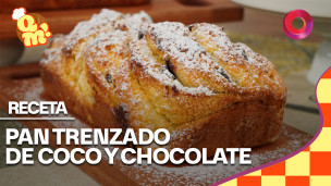 pan trenzado de coco y chocolate