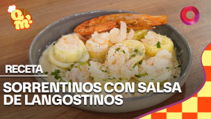 SORRENTINOS CON SALSA DE LANGOSTINOS