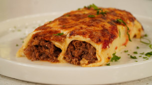 canelones de osobuco gratinados